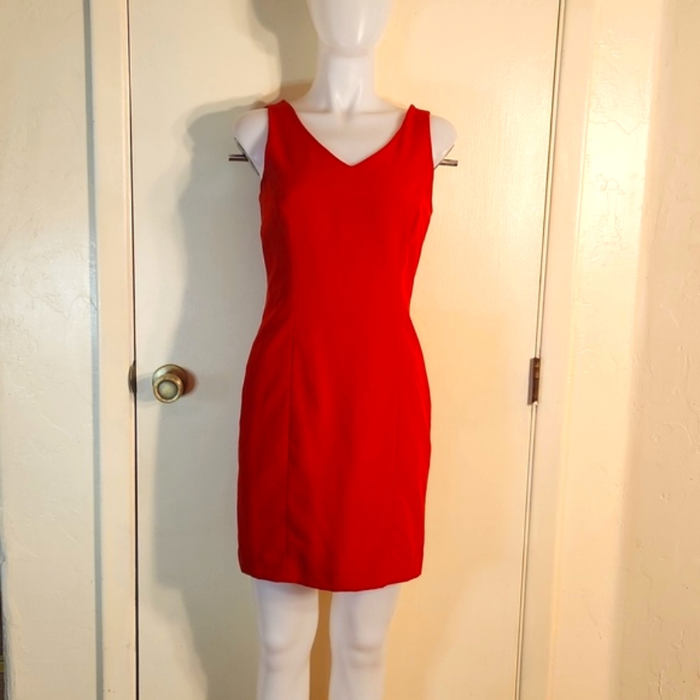Moda Int'l Victoria's Secret Sleeveless Red Mini Dress Size 6 BodyCon Sexy Lined